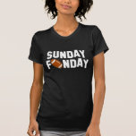 Sonntag Funday mit Fußball T-Shirt<br><div class="desc">Sonntag Funday mit Fußball</div>