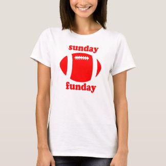 Sonntag Funday - Rot T-Shirt