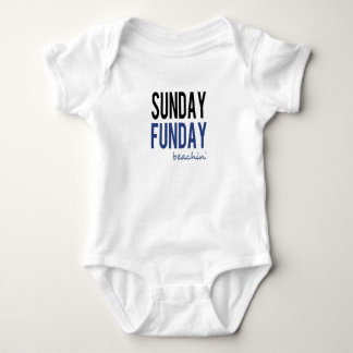 Sonntag Funday Strand Baby Strampler