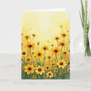 Sonntag Gelbe Muttertagsblumen Karte