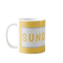 Sonntag Heute – Minimales Kaffeetassendesign