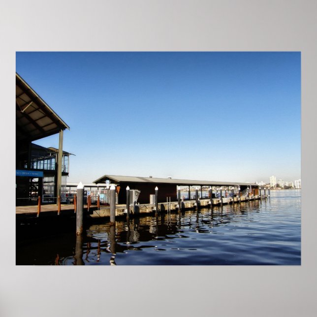 Sonntag im Hafen | Perth, Australien Poster (Vorne)