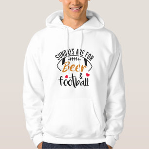 Sonntag ist für Bier und Fußball  Hoodie