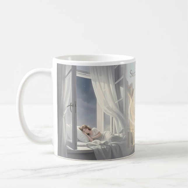 Sonntag Morgen Traumlandschaft Tasse (Links)