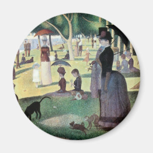Sonntag Nachmittag Insel La Grande Jatte by Seurat Magnet