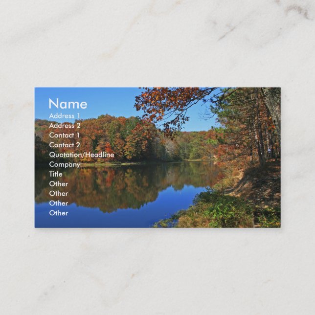 Sonntag Nachmittag Visitenkarte (Vorderseite)