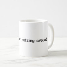 Sonntag sind für Putze rund um die TASSE - Design