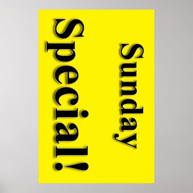 Sonntag Special Beauty Salon Poster (Vorne)