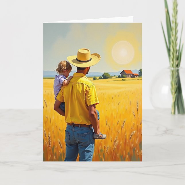 Sonntag Vater-Tag Feld Karte (Vorderseite)