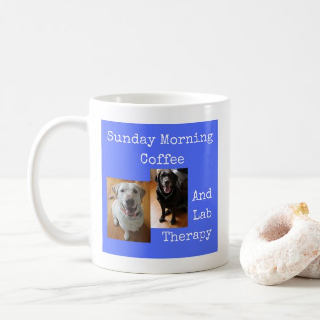 Sonntagmorgendtherapie - Tasse-A-Tude Kaffeetasse (Mit Donut)