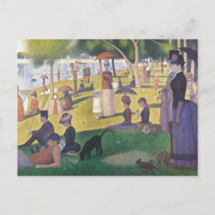 Sonntagnachmittag am La Grande Jatte Postkarte