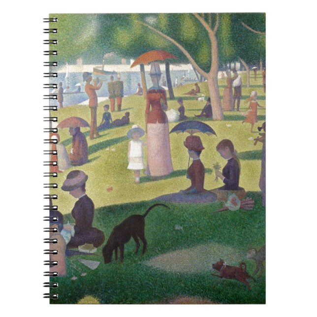 Sonntagnachmittag auf der Insel La Grande Jatt Notizblock (Vorderseite)