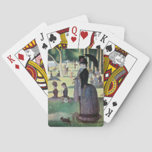 Sonntagnachmittag auf der Insel La Grande Jatte vo Spielkarten
