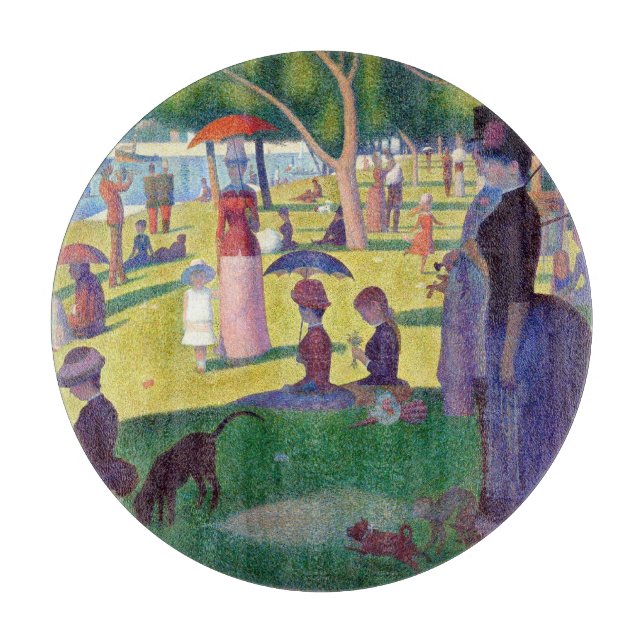 Sonntagnachmittag auf La Grande Jatte von Seurat Schneidebrett (Vorderseite)