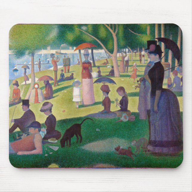 Sonntagnachmittag in La Grande Jatte, Seurat Mousepad (Vorne)