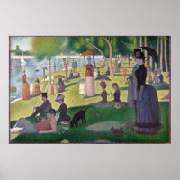Sonntagnachmittag Seurat Neo Impressionist Malerei