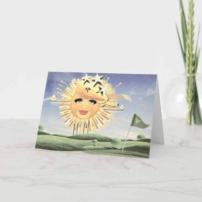 SONNTAGS GOLF! DANKESKARTE (Vorderseite)