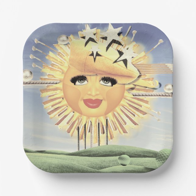 SONNTAGS GOLF! PAPPTELLER (Vorderseite)