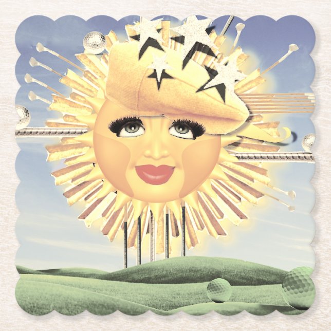 SONNTAGS GOLF! UNTERSETZER (Vorderseite)