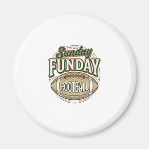 Sonntags-Spaß-Fußball-Vintage-Shirt-Design_1 Magnet