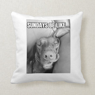 Sonntags wie Vizsla Pillow Kissen