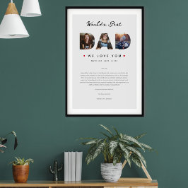 Sonntagsbrief des weltbesten Vaters Poster