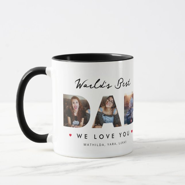 Sonntagsbrief des weltbesten Vaters Tasse (Links)