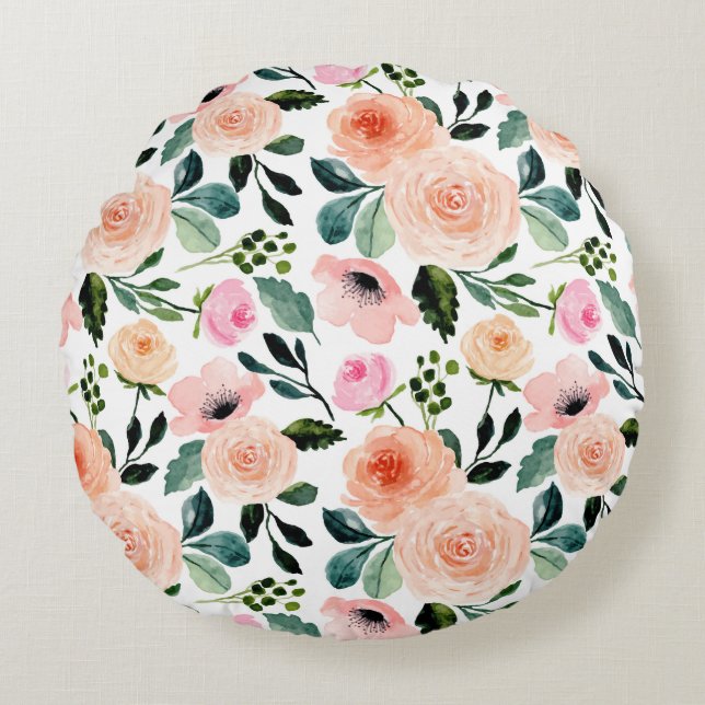 Sonntagsbrunch Rundes Kissen (Vorderseite)