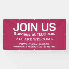 Sonntagsgottesdienst-Kirchenbanner mit Ihrem Logo Banner