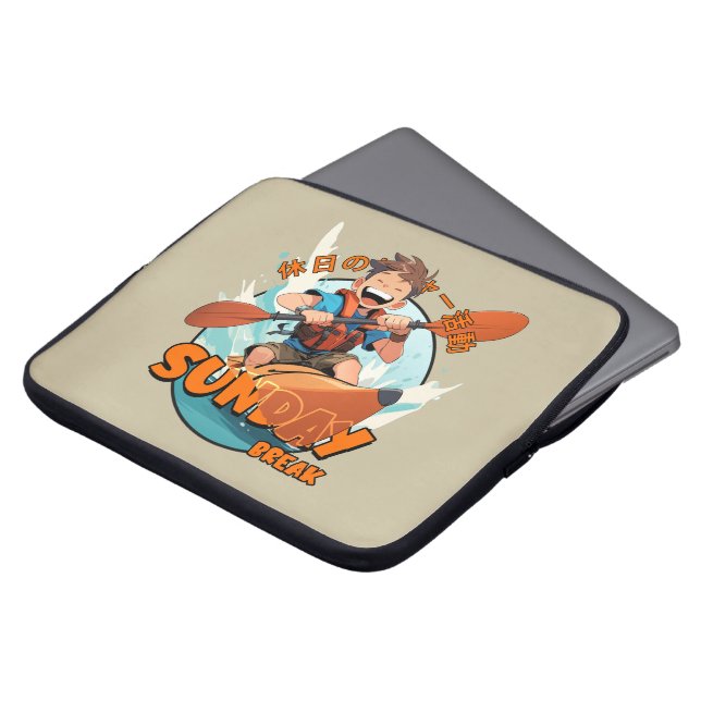 Sonntagspause | 15 Zoll Laptopschutzhülle (Vorne Oben)