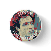 Sonny für Präsident Button