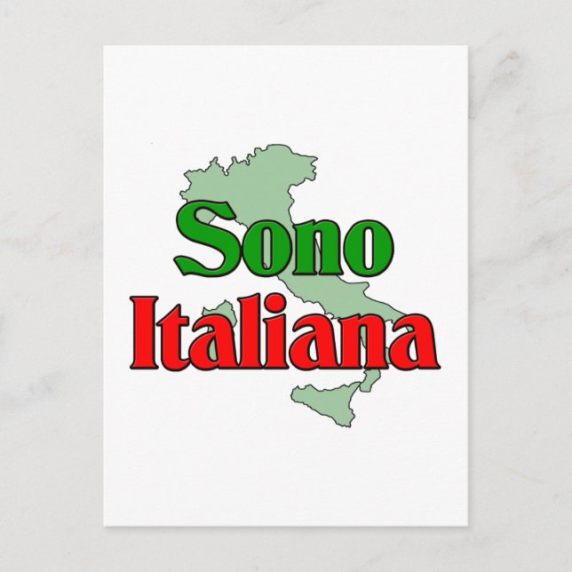 Sono Italiana Postkarte (Vorderseite)