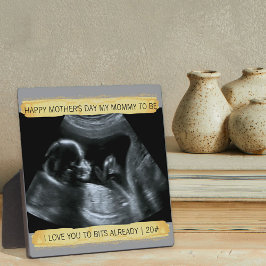Sonogram Foto Mommy to Be I Liebe Sie bereits Fotoplatte
