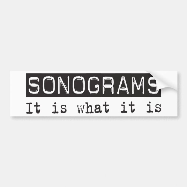 Sonograms ist es autoaufkleber (Vorne)
