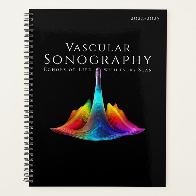 Sonographe vasculaire - Ondes Ultrasoniques coloré (Devant)