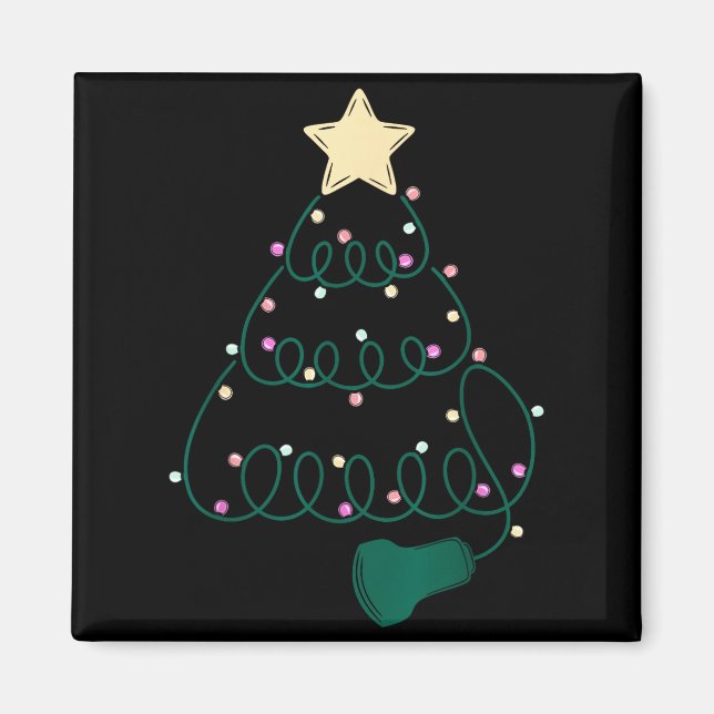 Sonographer Christmas Tree Ultrasound Mfm Sonograp Magnet (Vorne)