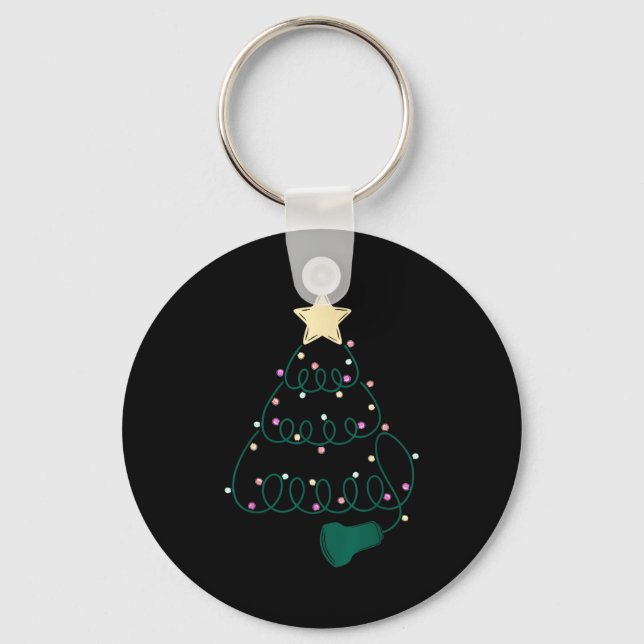 Sonographer Christmas Tree Ultrasound Mfm Sonograp Schlüsselanhänger (Vorderseite)