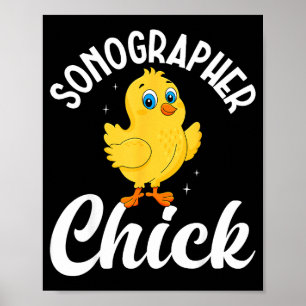 Sonographer-Mädchen - Ultraschall-Techniker Sonogr Poster