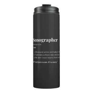 Sonographie Definition - Ultrasound Tech-Geschenk Thermosbecher