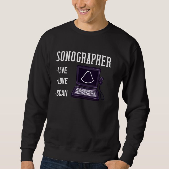 Sonographie des Ultraschallforschers Sweatshirt (Vorderseite)