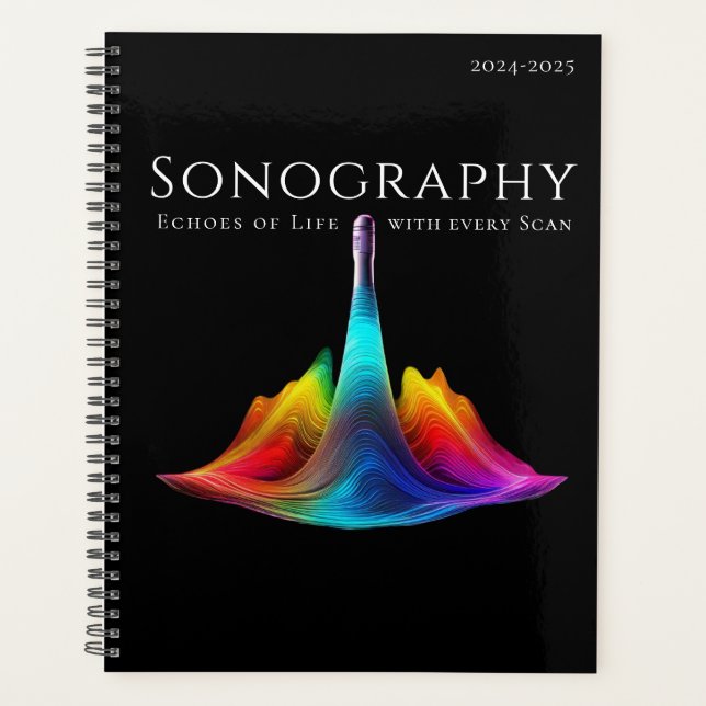 Sonographie-farbige Ultraschallwellen Planer (Vorderseite)