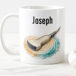 Sonographie-Sonden-Schallwellen Benutzerdefinierte Kaffeetasse