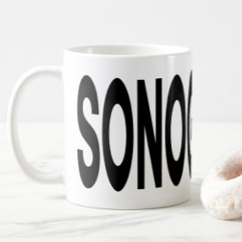 SONOGRAPHIE-Typografie-Ultraschall-Geschenk Kaffeetasse
