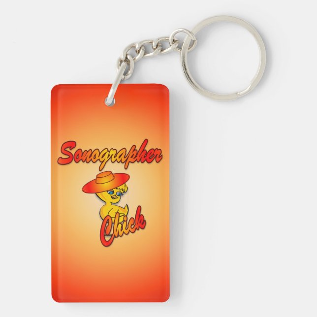 Sonographin Chick #5 Schlüsselanhänger (Rückseite)