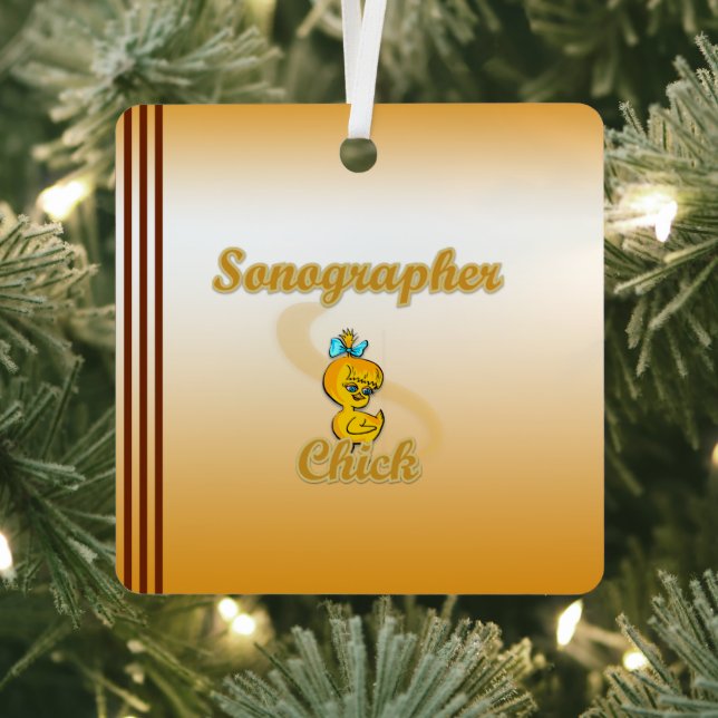 Sonographin Chick Ornament Aus Metall (InSitu)