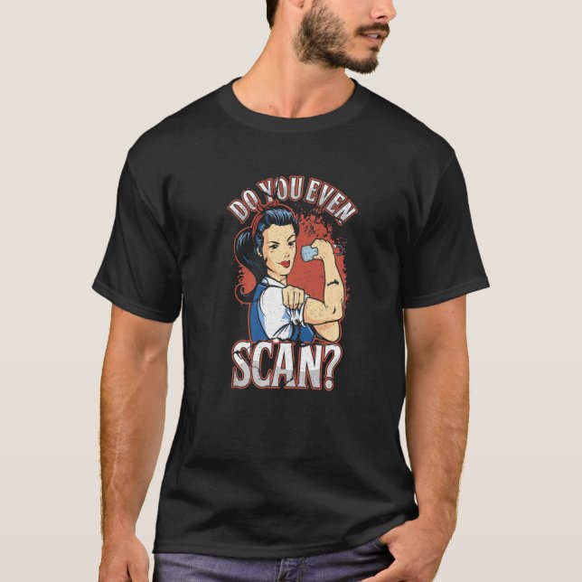 Sonographin Doctor Hospital Ultrasound Echographie T-Shirt (Vorderseite)