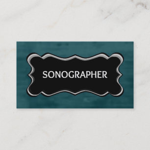 Sonographin Elegant Name Plate Visitenkarte