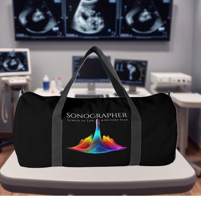 Sonographin-farbige Ultraschallwellen Duffle Bag (Sonographer-Colorful Ultrasound Waves Duffle Bag)