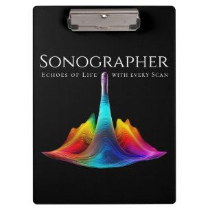 Sonographin-farbige Ultraschallwellen Klemmbrett