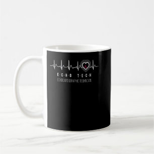 Sonographin RDCS Cardiac Echo Tech Heartbeat Gesch Kaffeetasse